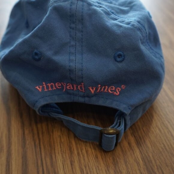 Vineyard Vines Blue Whale Logo Baseball Cap Adjustable - Picture 6 of 13